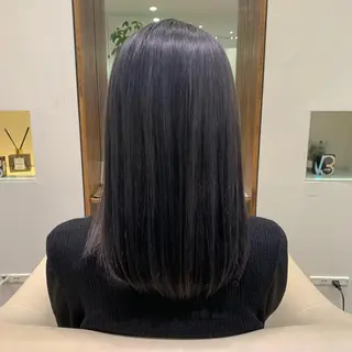ミディアム カラー 【完全個室】髪質改善 暖色カラー/山崎唯奈のヘアスタイル