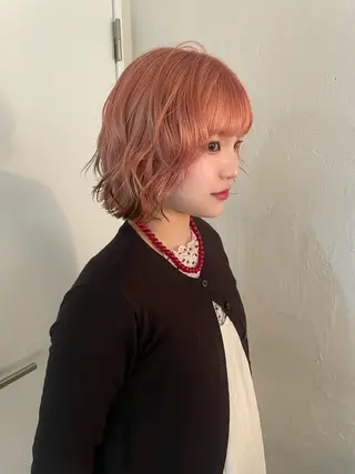 ショート カラー ヘアアレンジ Chikashitsu/Then所属・mana/ハイトーン /ヘアセット🎀のヘアスタイル