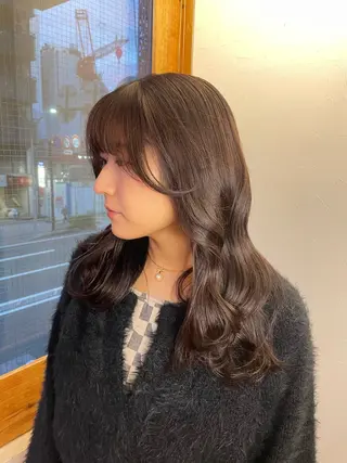 セミロング カラー モデル募集中 🌺tsugumiのヘアスタイル