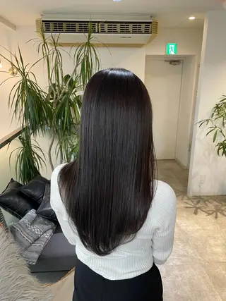 ロング カラー 新宿/透明感カラー/ 赤み消し/彩乃のヘアスタイル