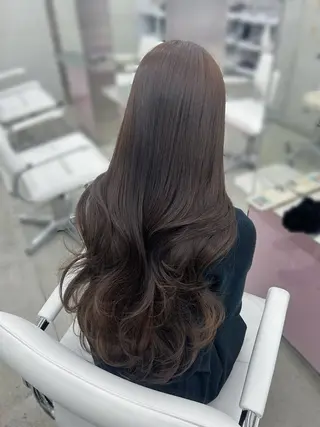 ロング カラー minori🤎 ナチュラル韓国ヘアのヘアスタイル