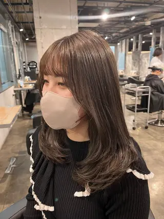 セミロング 似合わせhair🌷 momoのヘアスタイル