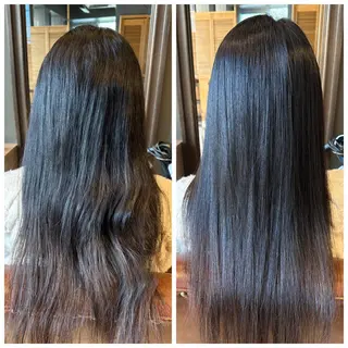 ロング LOANA カラー &縮毛モデル募集のヘアスタイル