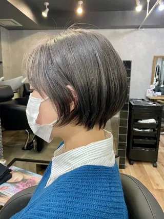 ショート カラー 似合わせレイヤー 🇰🇷荒木洋文のヘアスタイル