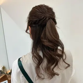 ロング ヘアアレンジ メンズ特化シャドウパ ーマラウンドマッシュのヘアスタイル