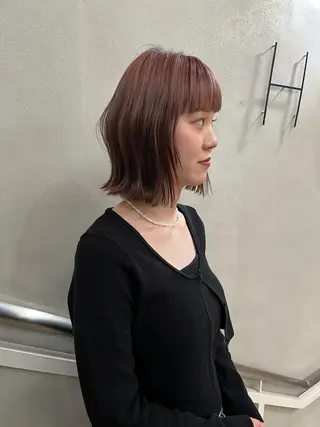 ミディアム カラー 佐藤 永夏のヘアスタイル