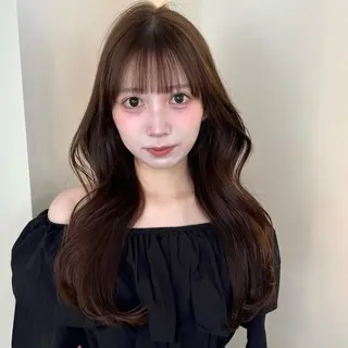 ロング カラー ヘアアレンジ ブリーチなしカラー /新百合ヶ丘/安形翔のヘアスタイル