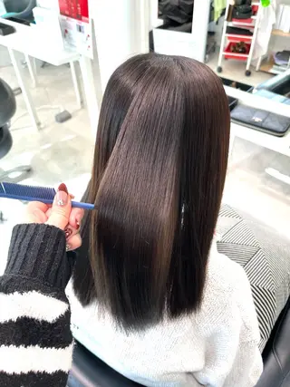 セミロング カラー イロアイヘアー Renのヘアスタイル