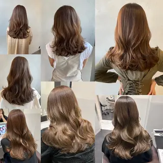 ロング カラー ダブルカラー🤍 髪質改善／原島のヘアスタイル