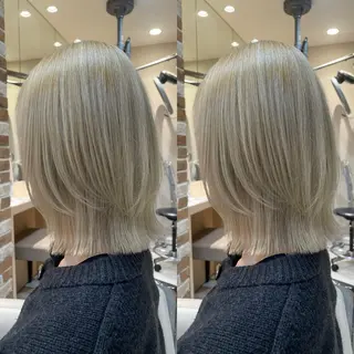 ミディアム 秋山 瑠夏のヘアスタイル