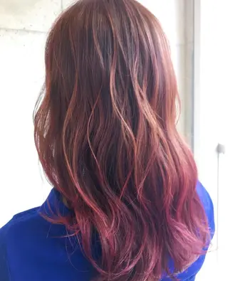 ロング カラー 千 田のヘアスタイル