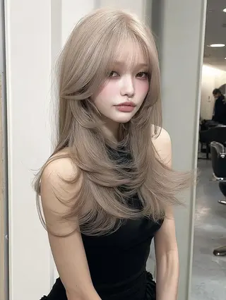 セミロング 七田 英亮のヘアスタイル