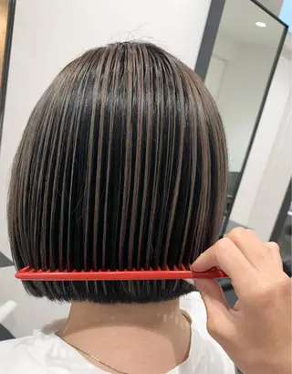 ショート カラー スキバサミを使わない カット🌼唯🌼のヘアスタイル