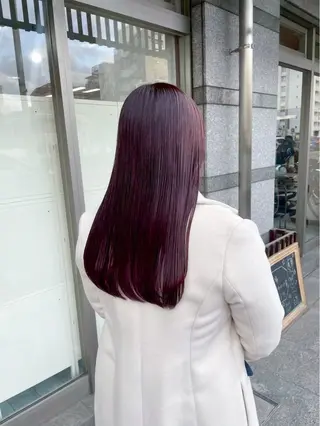 ロング カラー イワタ マハ/ minim hairのヘアスタイル