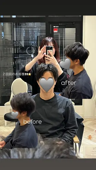 メンズ 韓国ヘア🇰🇷/ニ ュアンスパーマ/ヒナのヘアスタイル