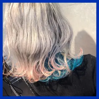 ミディアム カラー レイヤーカット× 髪質改善たもりのヘアスタイル
