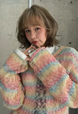 ミディアム 🩵縮毛矯正・ボブ 岩原朋也🩵のヘアスタイル