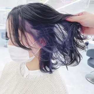 ミディアム カラー 🏆ウルフ/レイヤー 指名No.1山口圭佑のヘアスタイル