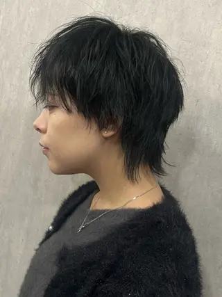 ミディアム パーマ メンズ ‎🤍透明感カラー︎ ‎🤍YUURI🤍のヘアスタイル