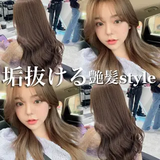 カラー 🪽ハイトーン🏹 ブリーチ🫧海志🍿のヘアスタイル
