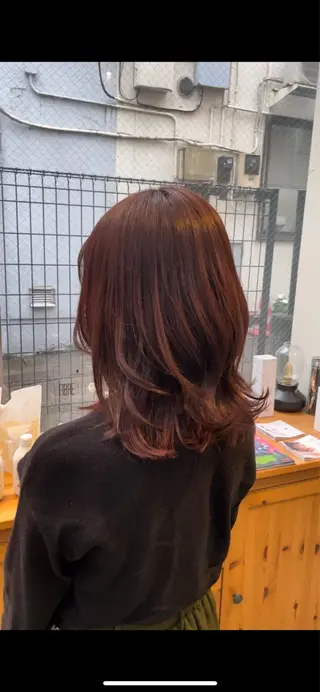 セミロング カラー EARTH菊名店👾 ひらのすぐるのヘアスタイル