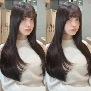 ロング 小顔カット×艶髪✨× 縮毛矯正/Jirouのヘアスタイル