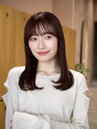 ミディアム カラー 越後 遥/ 透明感カラー🪞🤍のヘアスタイル