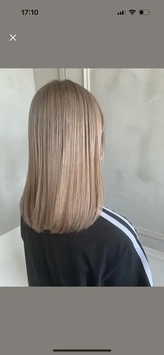セミロング カラー ヘアアレンジ 似合わせカットカラー 💎モエのヘアスタイル