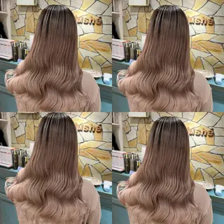 セミロング カラー レイヤー×艶髪特化 マネージャー安藤光司のヘアスタイル