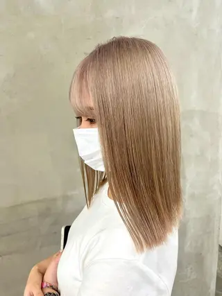 カラー 渋谷🎨ブリーチ特化 ×エクステ🎨レンのヘアスタイル
