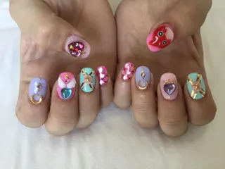 ネイル 💎🐰 saki. m 🐰💎のネイルデザイン