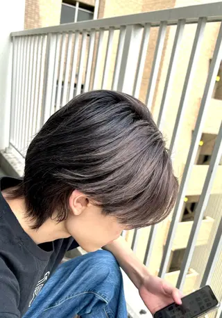 ショート カラー メンズ メンズ✨パーマ 大室雄基のヘアスタイル