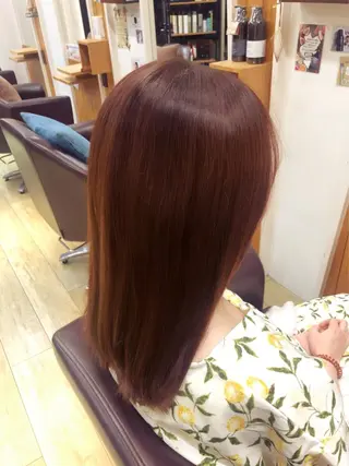 セミロング カラー mitchy ミッチーのヘアスタイル