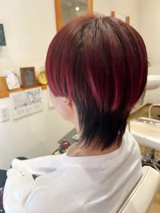 ショート カラー アザマ　ヤスカツ _rosso 川口のヘアスタイル