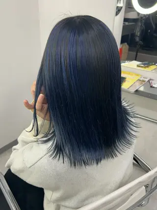 ミディアム 田口 莉奈のヘアスタイル