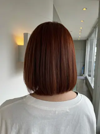 ミディアム おせ ちさとのヘアスタイル