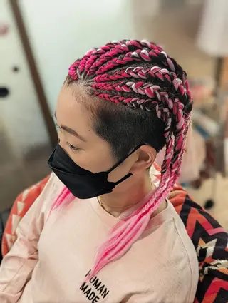セミロング キッズ ヘアアレンジ scamp ★のヘアスタイル