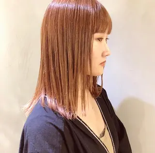 ミディアム カラー パーマ ヘアアレンジ メンズ キッズ ネイル マツエク・マツパ インナーカラー/ KANAのヘアスタイル
