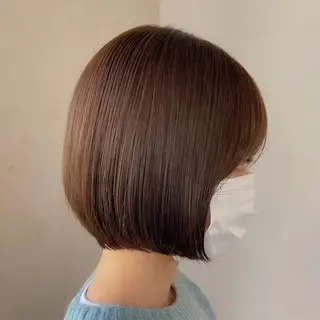 ショート カラー 顔まわりカット🌟 くびれヘア/寺門遥輝のヘアスタイル