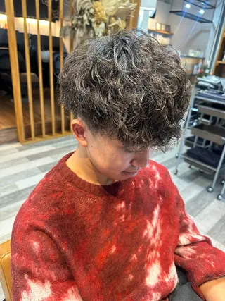 ショート パーマ メンズ 和田 直也のヘアスタイル