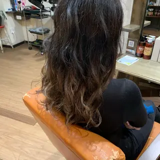 ミディアム カラー 片山 霞のヘアスタイル