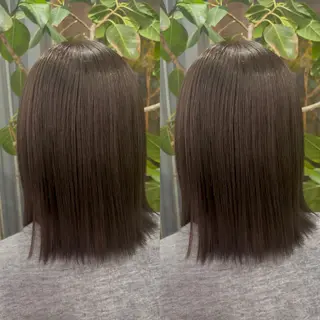 ミディアム カラー 🐈‍⬛JUMI /透明感カラー/🩶のヘアスタイル