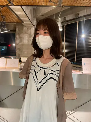 ミディアム カラー 海外レイヤー /NAGISAのヘアスタイル