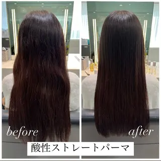 ロング パーマ 透明感カラー/ 髪質改善/レイヤーのヘアスタイル