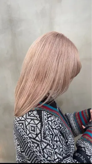 ミディアム 各務原/カラー/ブリ ーチお任せください！のヘアスタイル