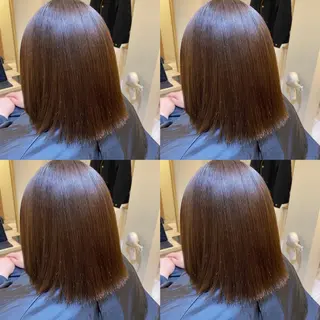ミディアム 金島 青のヘアスタイル