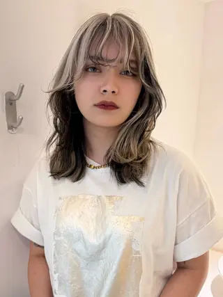 ミディアム ito suzuco @suc__asのヘアスタイル