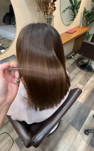 ミディアム 札幌大通/メンズ/ 縮毛矯正•髪質改善のヘアスタイル