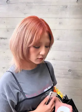 ショート カラー 🧸 EARTH 佃 萌海 ☁️のヘアスタイル