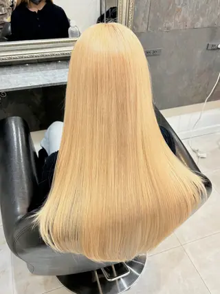 ロング カラー ハイトーン/ウルフ/ レイヤー/Asukaのヘアスタイル